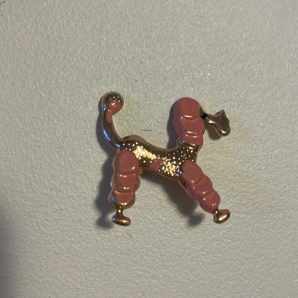 Pink Poodle brooch